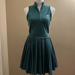 Wilson Winning Tennis Dress & Matching liner shorts - Field Green Size 10/Large